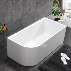 Aquenza 1500 Right Corner Fit Freestanding Bath Tub – Gloss White