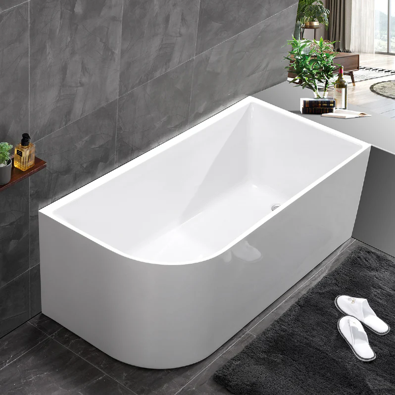 Aquenza 1500 Right Corner Fit Freestanding Bath Tub – Gloss White